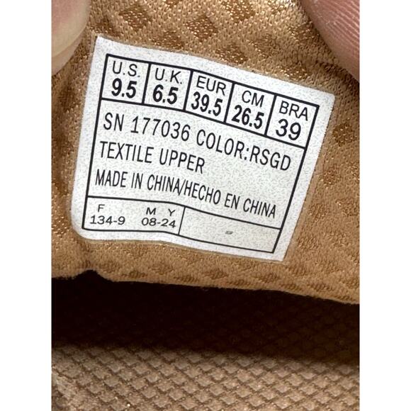 NWOT SKECHERS 9.5 AIR UNO GLITTER BOMB ROSE GOLD MEMORY FOAM SNEAKERS WOMEN - Picture 9 of 13